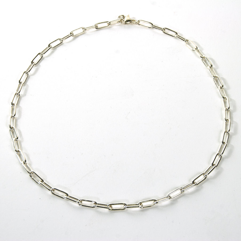 Thin Paperclip Necklace