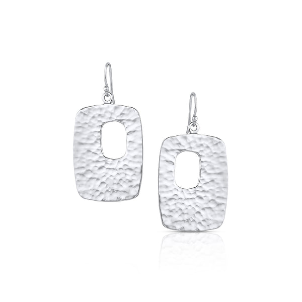 Hammered Palm Springs Drop Earring