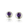 Ripple Stud with Gemstone