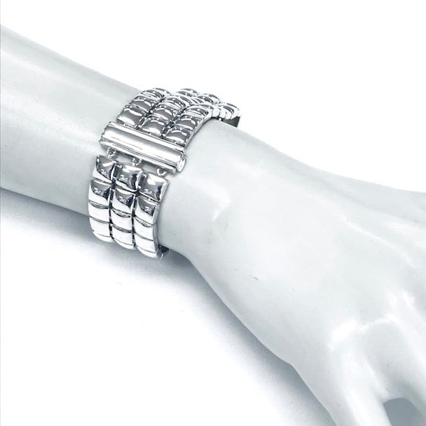 Triple Wide Pillows Bracelet