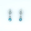 Teardrop and Gemstone Earring