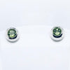 Round Gemstone Stud Earring