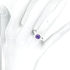 Ripples Round Gemstone Ring