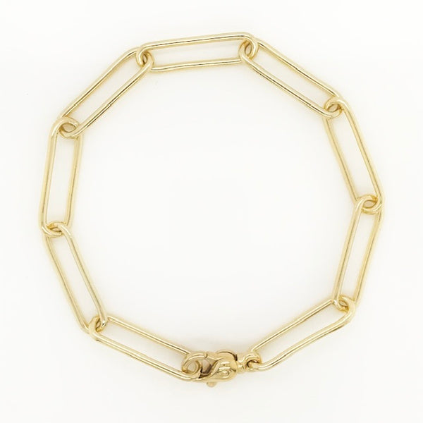 Paperclip Bracelet in Vermeil