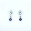 Teardrop and Gemstone Earring