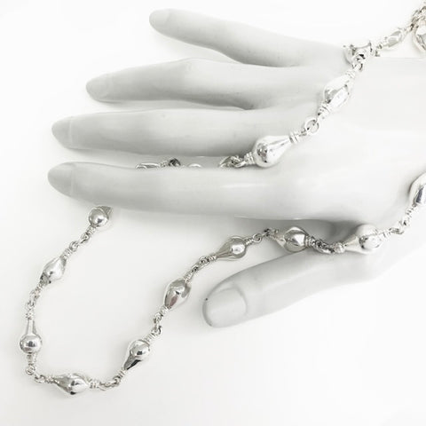 Small Wrapped Sterling Baroque Pearl Necklaces and Bracelet