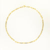 Thin Paperclip Necklace in Vermeil