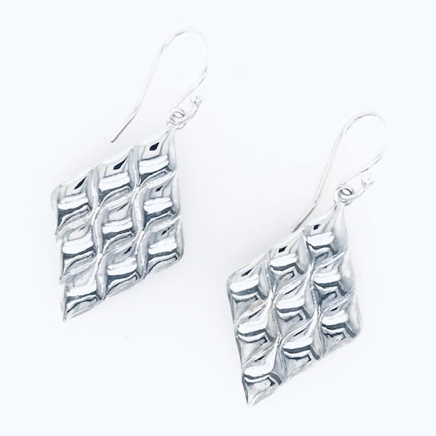 Large Diamond Drop Earrings