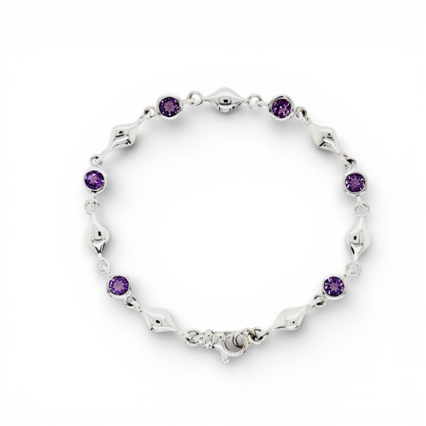 Mini Teardrop and Gemstone Bracelet