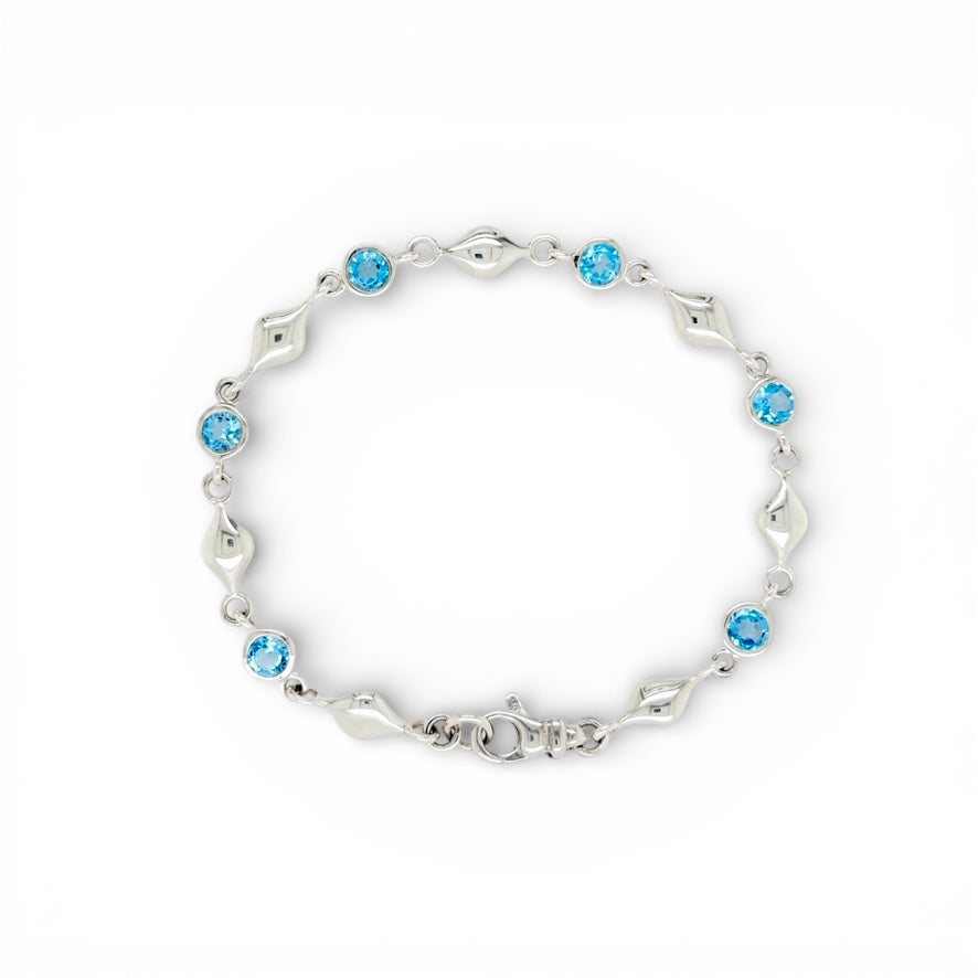 Mini Teardrop and Gemstone Bracelet