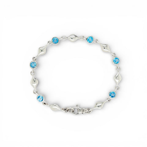 Mini Teardrop and Gemstone Bracelet
