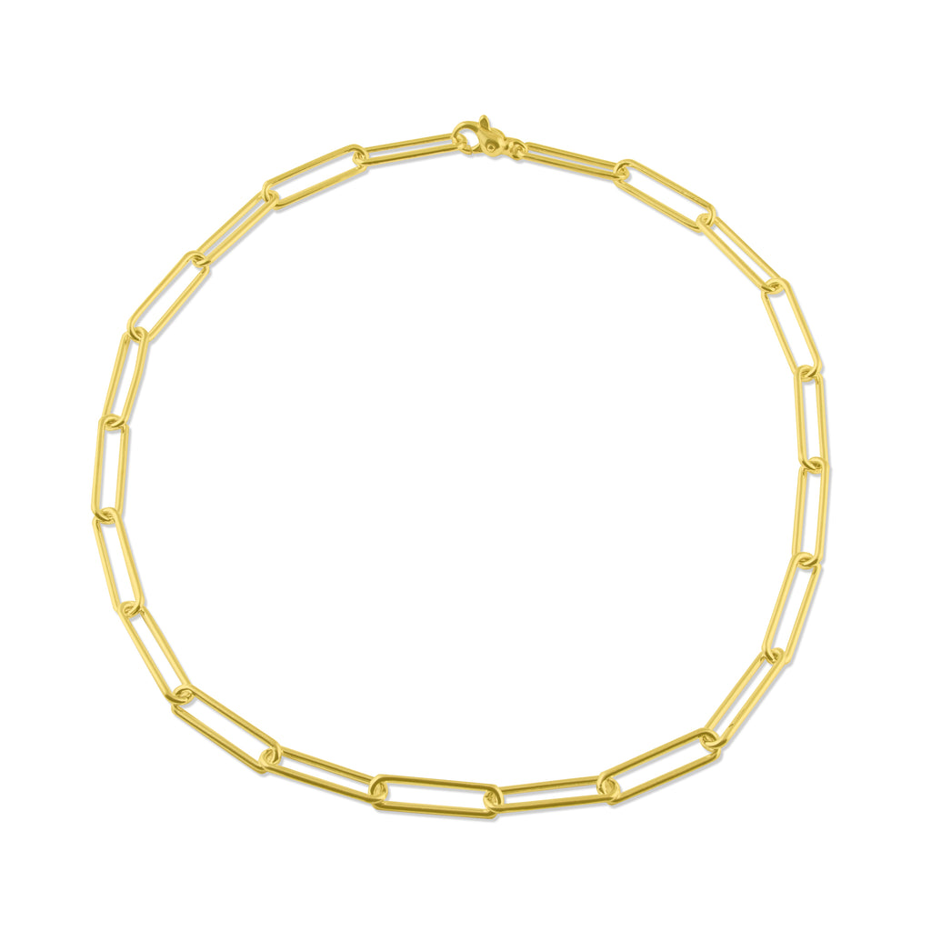 Paperclip Necklace in Vermeil