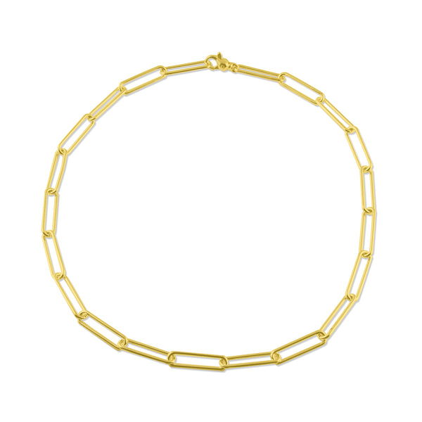 Paperclip Necklace in Vermeil