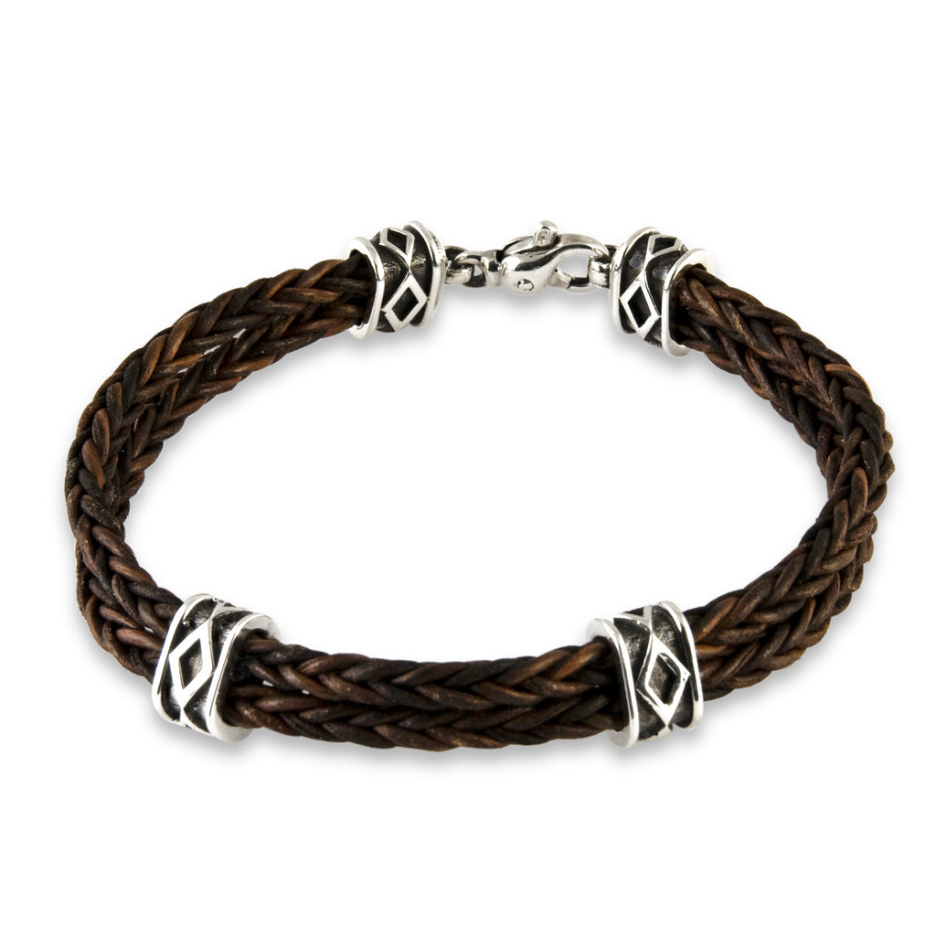 Multi Station Leather Bracelet