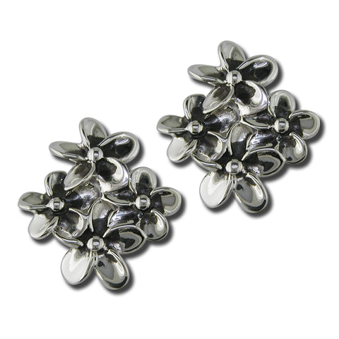 Plumeria Cluster Earrings