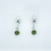 Teardrop and Gemstone Earring