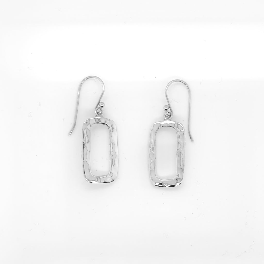Small Open Rectangle Earrings