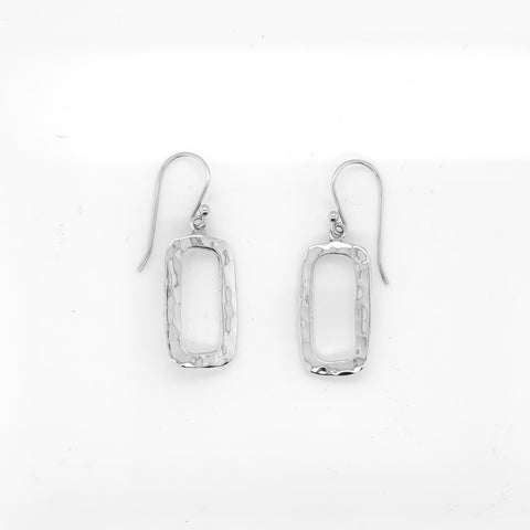 Small Open Rectangle Earrings