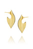 Leaf Earrings with Pave Diamonds