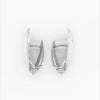 Elongated Oval Huggie / Snap Earring