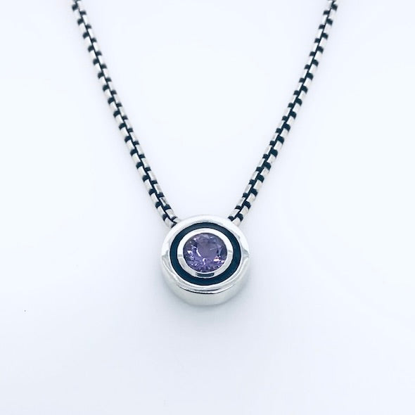 SpiralZ Pendant with Gemstone