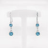 Double Gemstone Drop Earrings