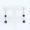 Double Gemstone Drop Earrings