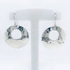 Mid Modern Hammered Circle Earrings