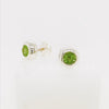 Round Gemstone Stud Earring