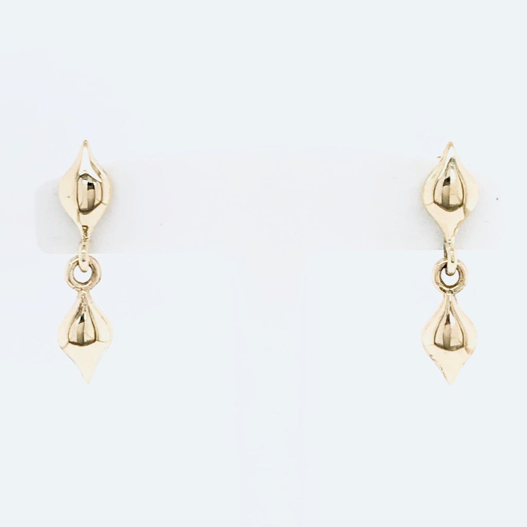 Mini Teardrop Earrings in Gold