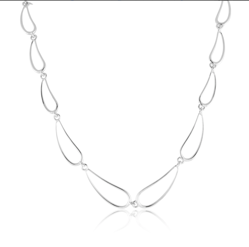 Wire Teardrops Necklace
