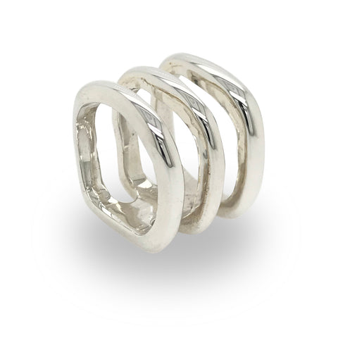 Triple Wide Band Ring