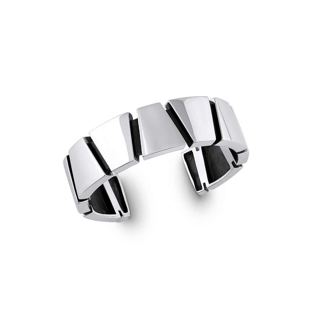 Trapezoid Design Cuff Bracelet