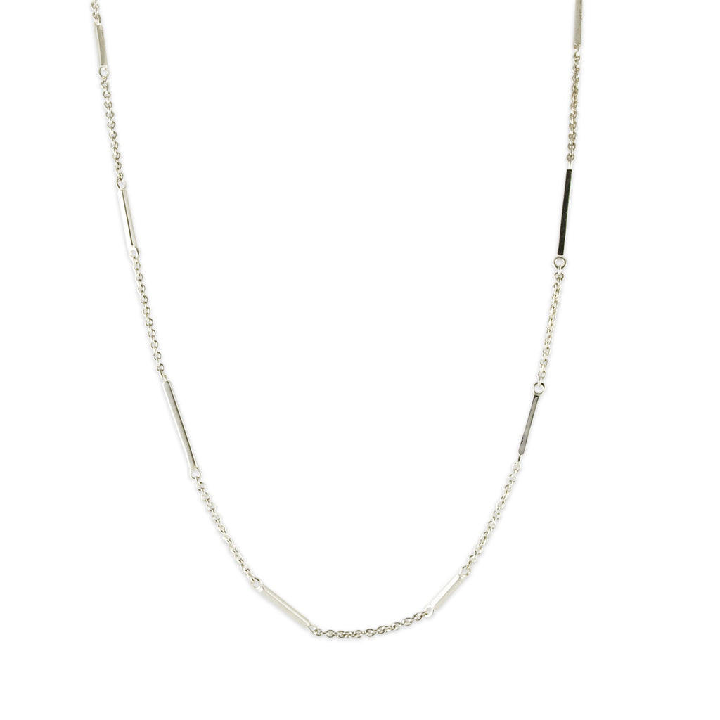 Bar Link Station Necklace