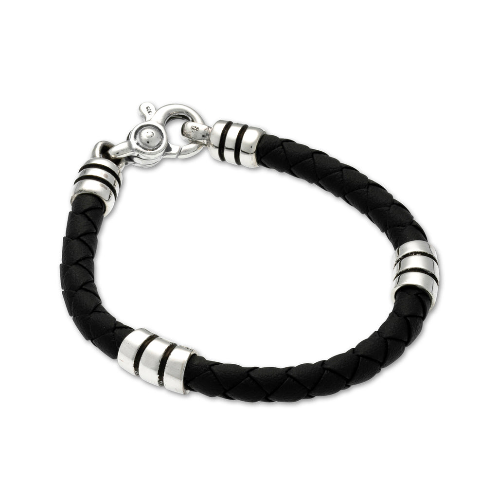 Stratus Bracelet with Leather