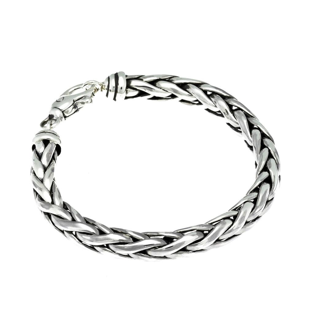 Mens Wide Woven Bracelet