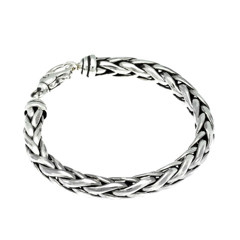 Mens Wide Woven Bracelet