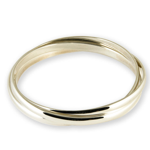 3 Band Rolling Bangle Bracelet