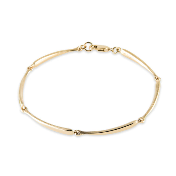 Twig Link Bracelet in 14k Gold