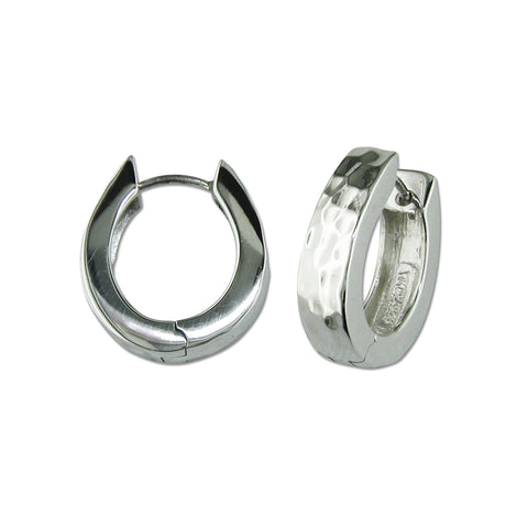 Oblong Textured Snap Hoops
