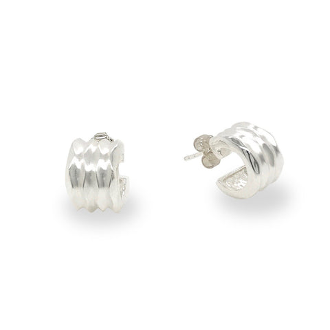 Small Desert Wave Hoop Earrings