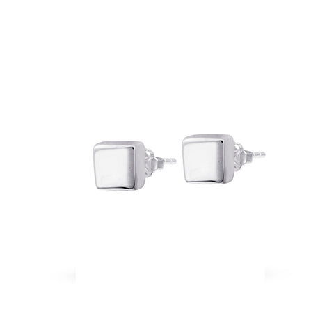 Single Cube Stud Earring