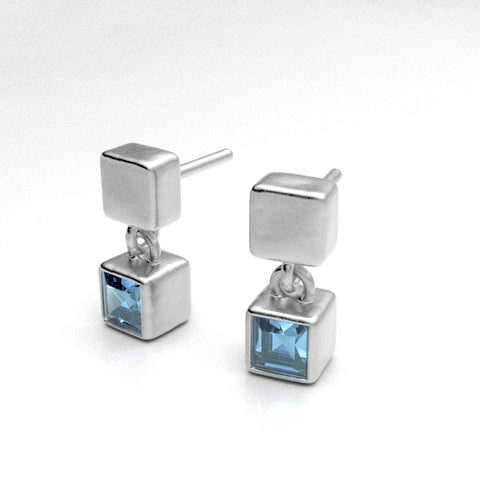 Ice Cube Drop with Gemstone