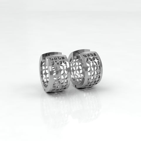 Satellite Snap Hoop Earring