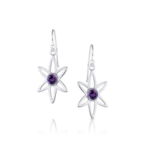 Galaxy Drop Earring with Gemstone