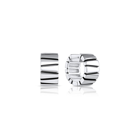 Trapezoid Design Snap Hoop Earring