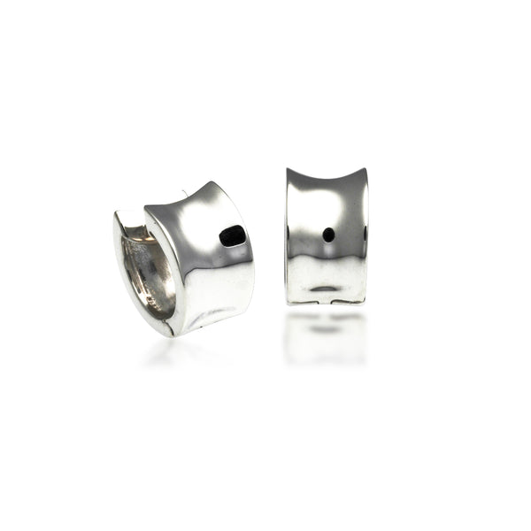 Concave Huggie Hoop Earring