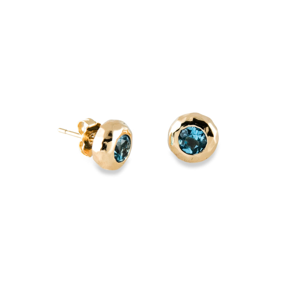 Ripple Studs in Gold