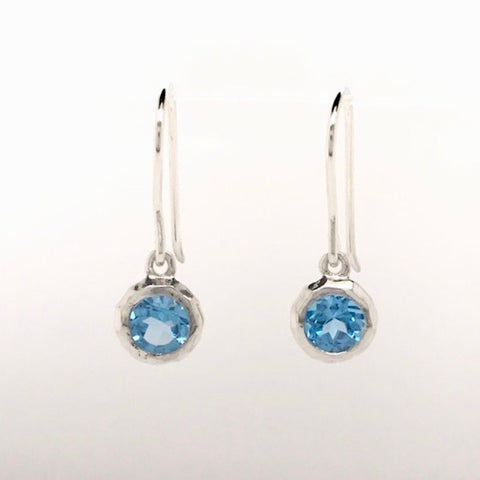 Ripple Gemstone Drop Earring