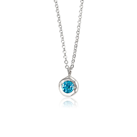 Ripples Pendant with Gemstone